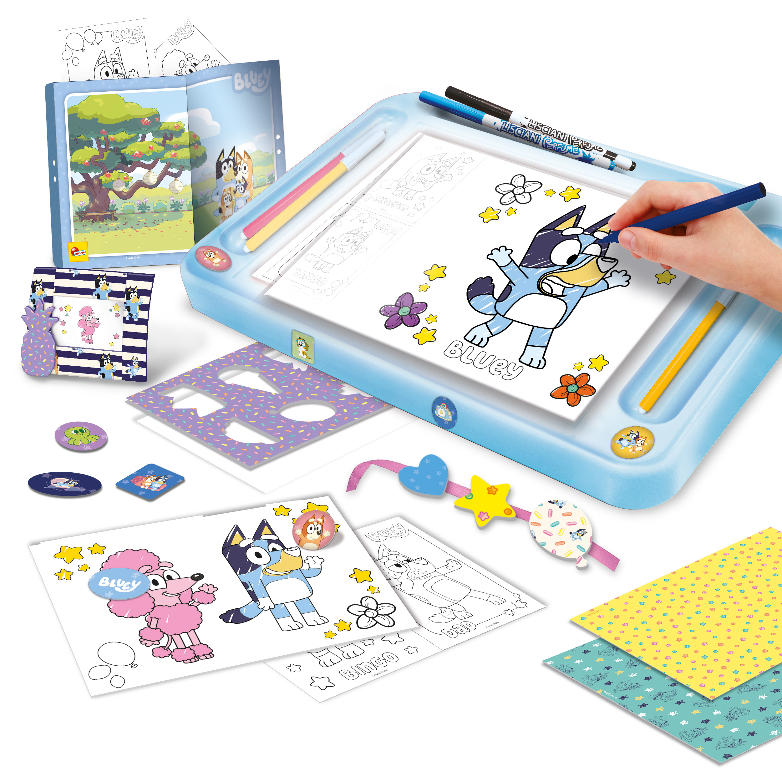 Lisciani Bluey Drawing School tavolo luminoso A4 per disegnare