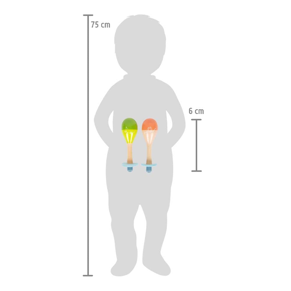 smallfoot Groovy Beats maracas in legno 2 pezzi bambini