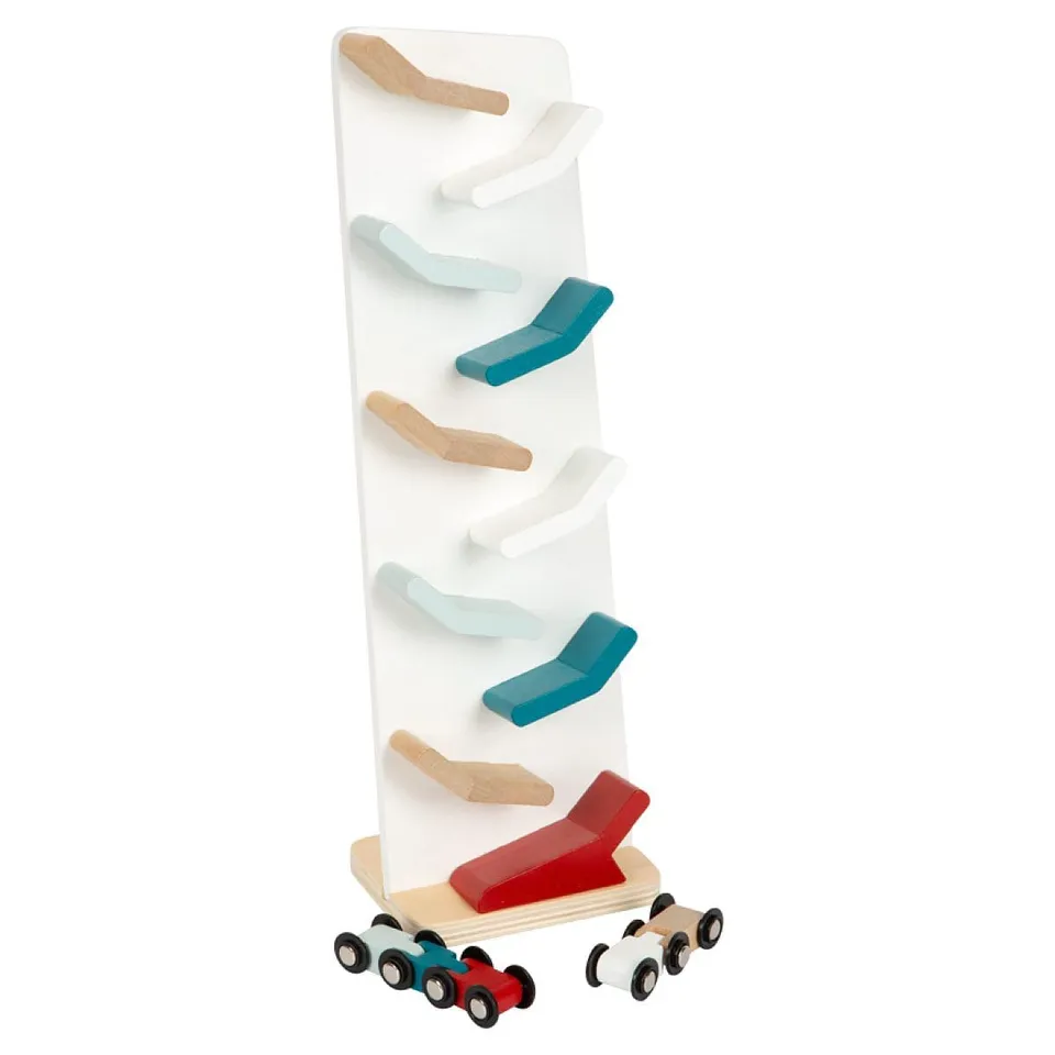 smallfoot torre a cascata pista macchinine legno 18 mesi