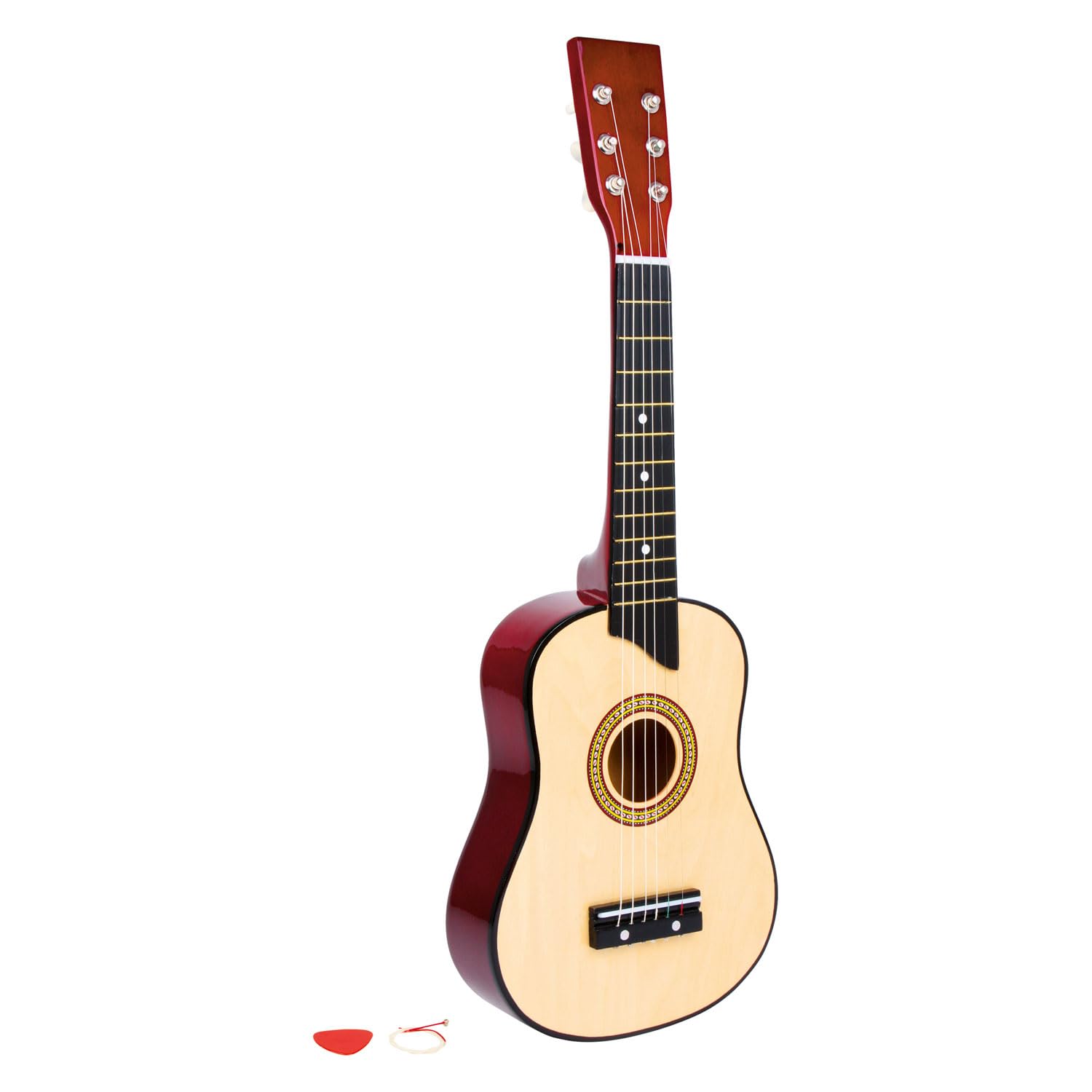 smallfoot Natura chitarra bambini legno 6 corde con plettro