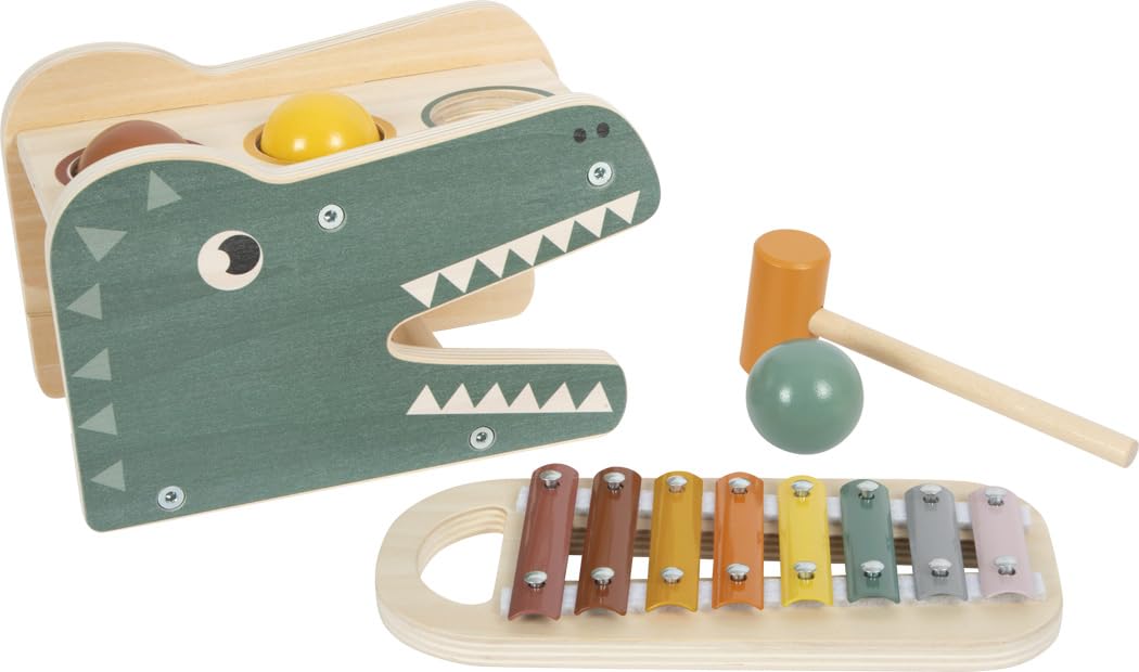 smallfoot 12461 gioco martelletto xilofono safari
