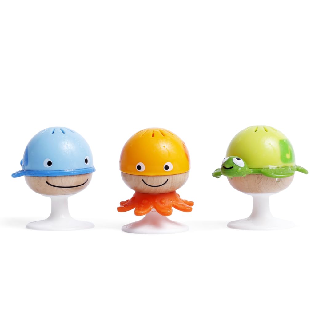 Hape Sempre in Piedi sonagli animali marini 3 pz con ventosa