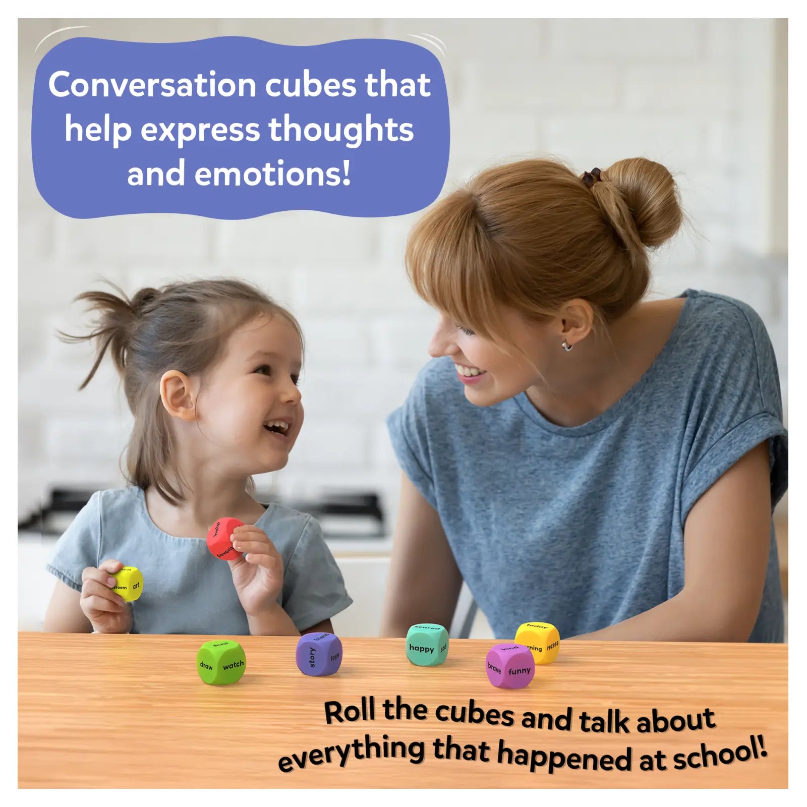 Skillmatics Chit Chat Cubes After School dadi conversazione 4+ anni