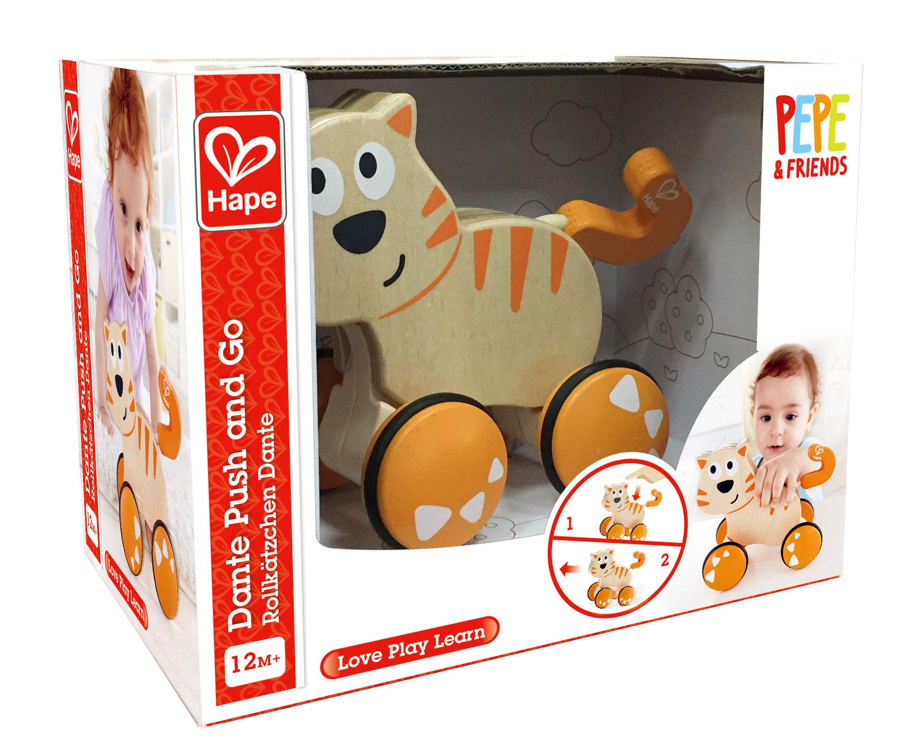 Hape Dante Gattino Spingi e Vai da 12 Mesi
