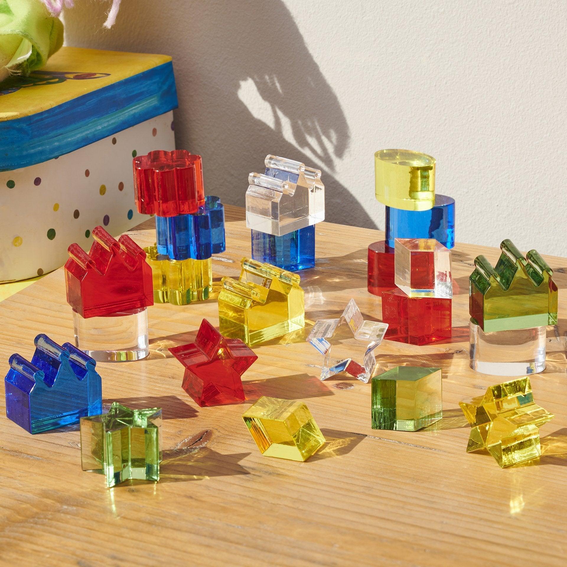 Tickit Colour Crystal Treasures blocchi 30 pezzi traslucidi