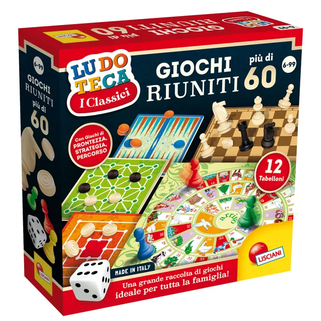 Lisciani Ludoteca Giochi Riuniti Più di 60 giochi da tavolo