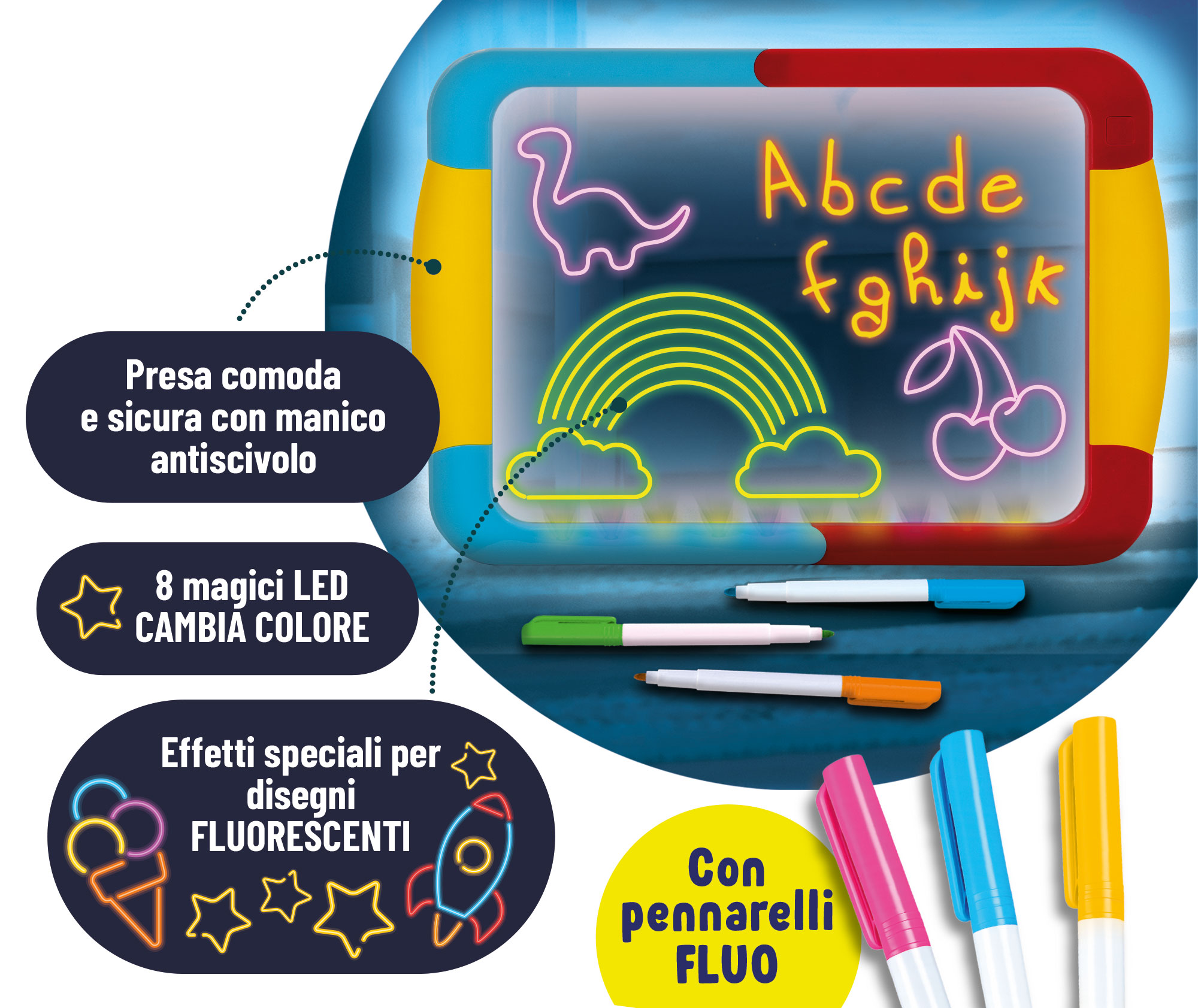 Lisciani Carotina Lavagna Led lavagna luminosa per scrivere