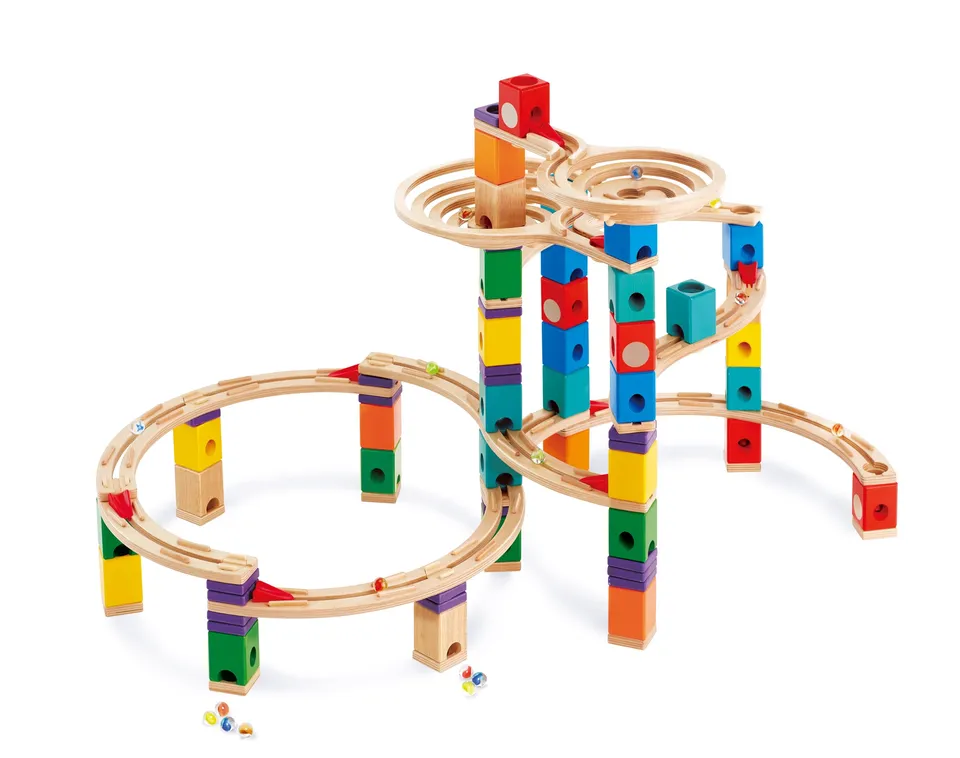 Hape Quadrilla Ciclone pista biglie legno 198 pezzi