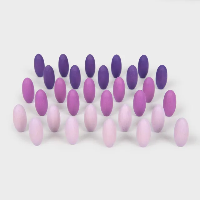 Tickit Wooden Treasures Pickle loose parts legno viola 30 pezzi