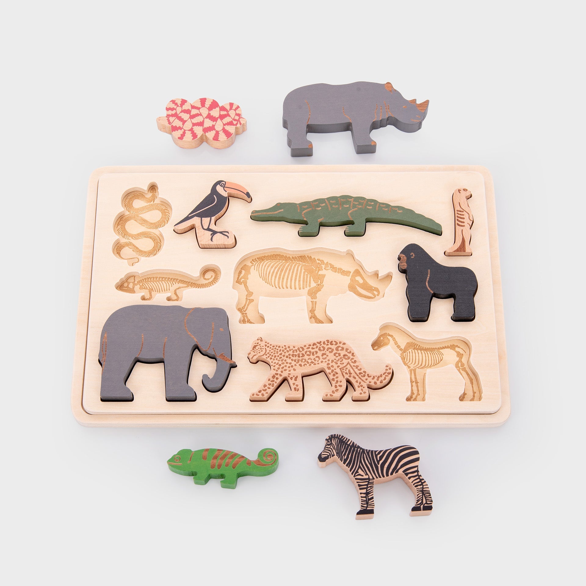 Tickit Safari Animal Layer Puzzle puzzle legno animali
