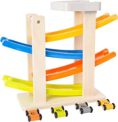 Smallfoot 10602 pista macchinine legno 4 livelli 4 auto