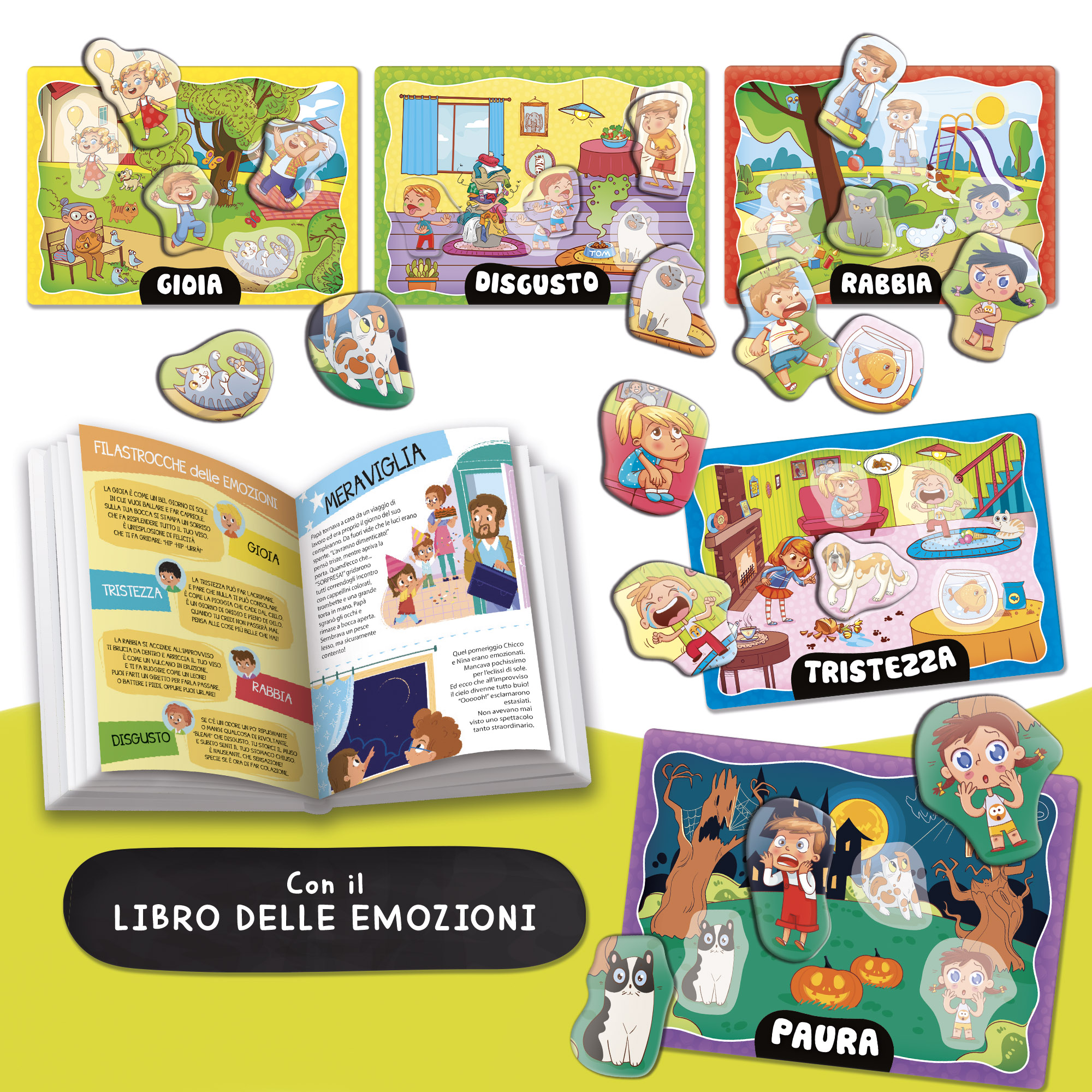 Lisciani Carotina Gli Utilissimi Tombola delle Emozioni gioco educativo