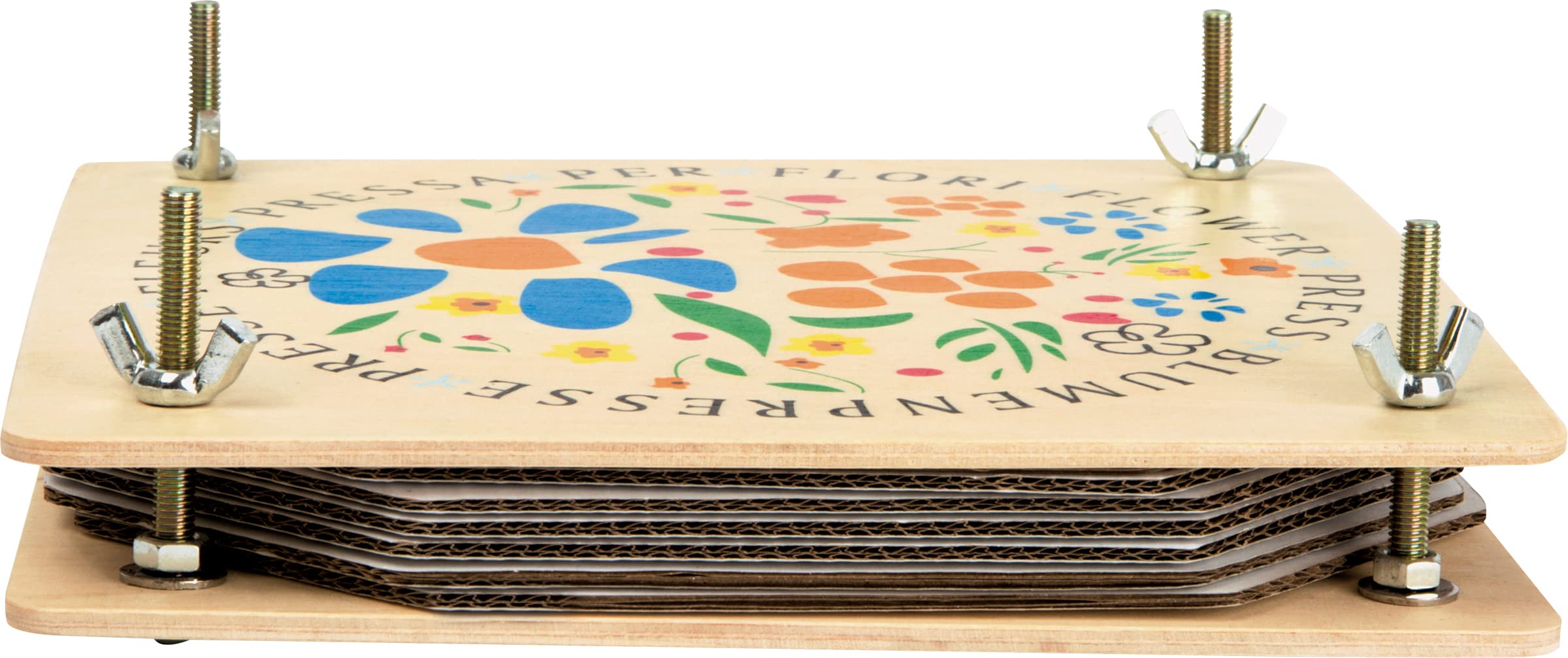 smallfoot pressa per fiori in legno con viti
