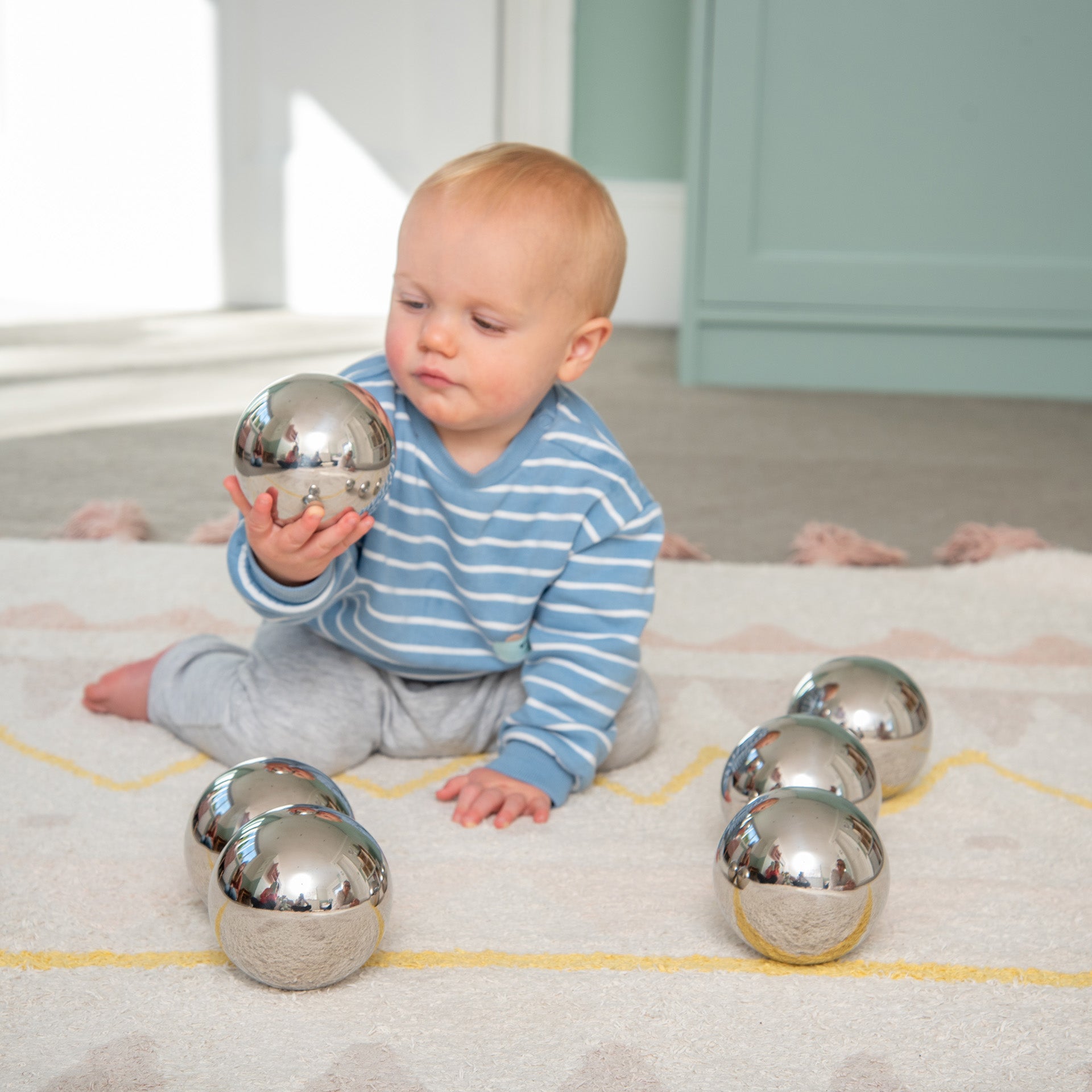 Tickit Sensory Steel Mystery Balls palline sensoriali 6 pezzi