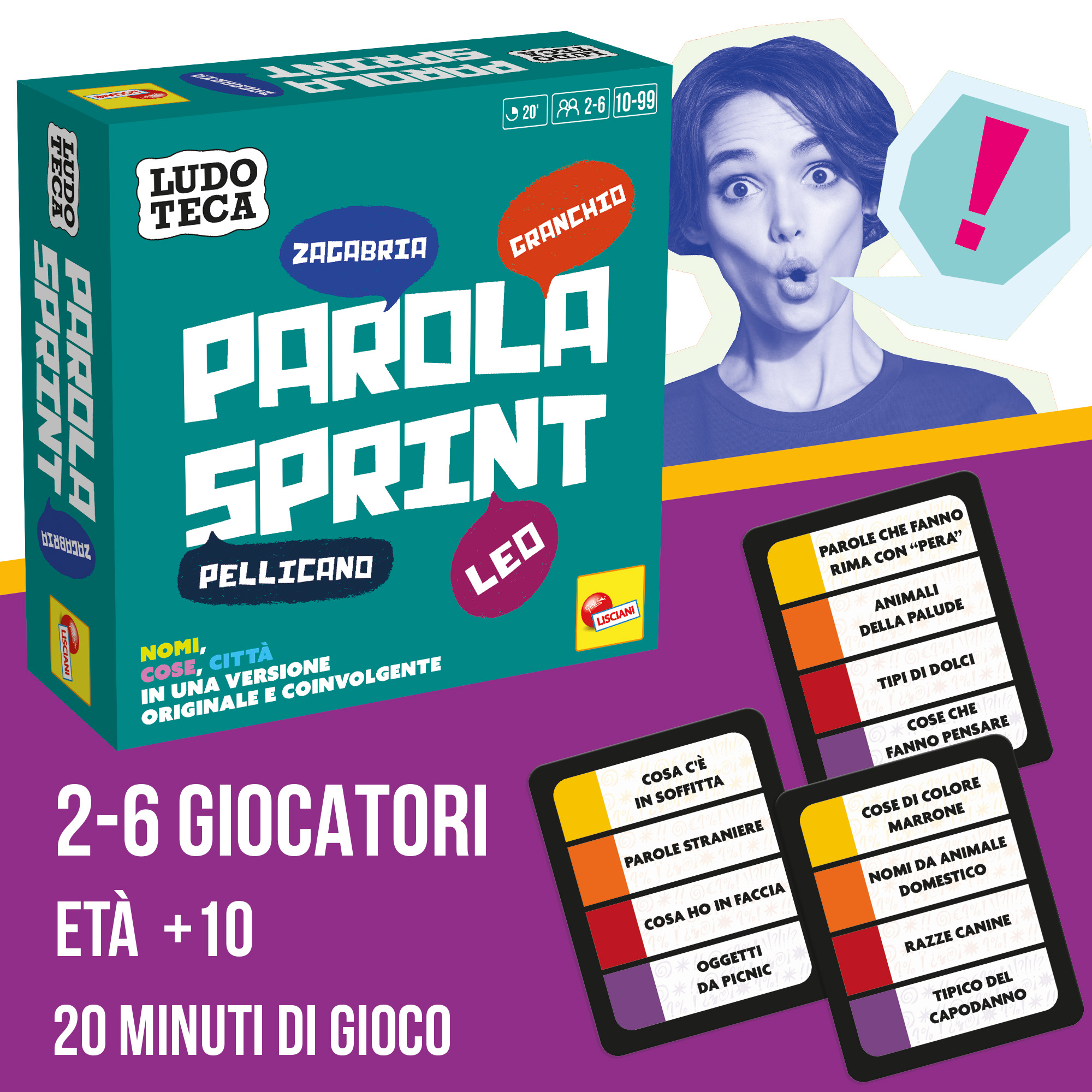 Lisciani Ludoteca Pocket Parola Sprint gioco di parole