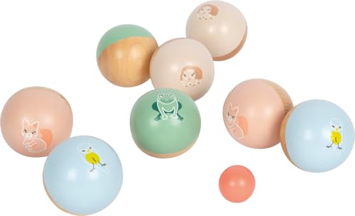 smallfoot 12643 Garden Buddies bocce legno 8+2 pezzi