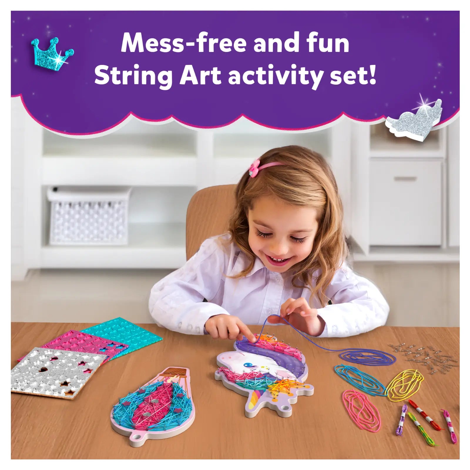 Skillmatics Super Strings Unicorn Magic string art 6-12 anni