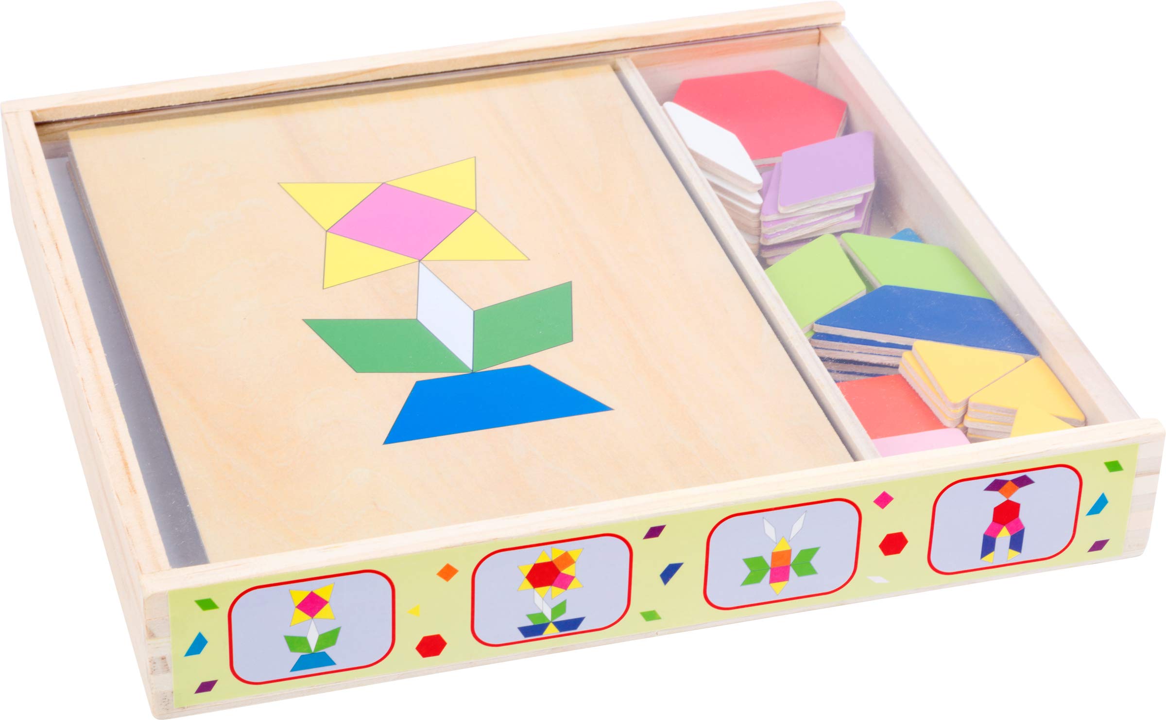 smallfoot Box Mosaico gioco mosaico legno 4 schede 3 anni