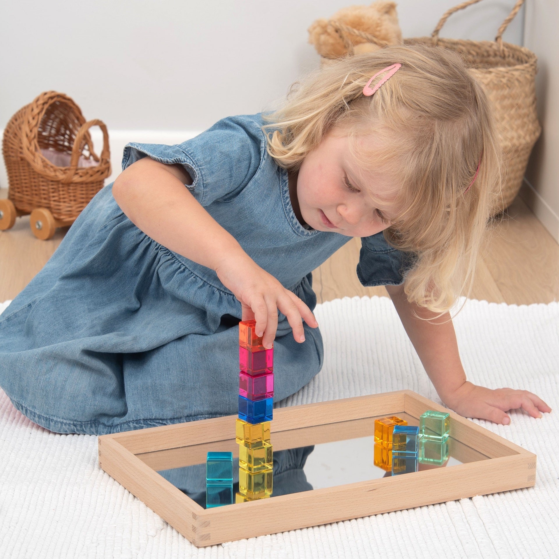 Tickit Gem Cubes cubetti 10 colori traslucidi