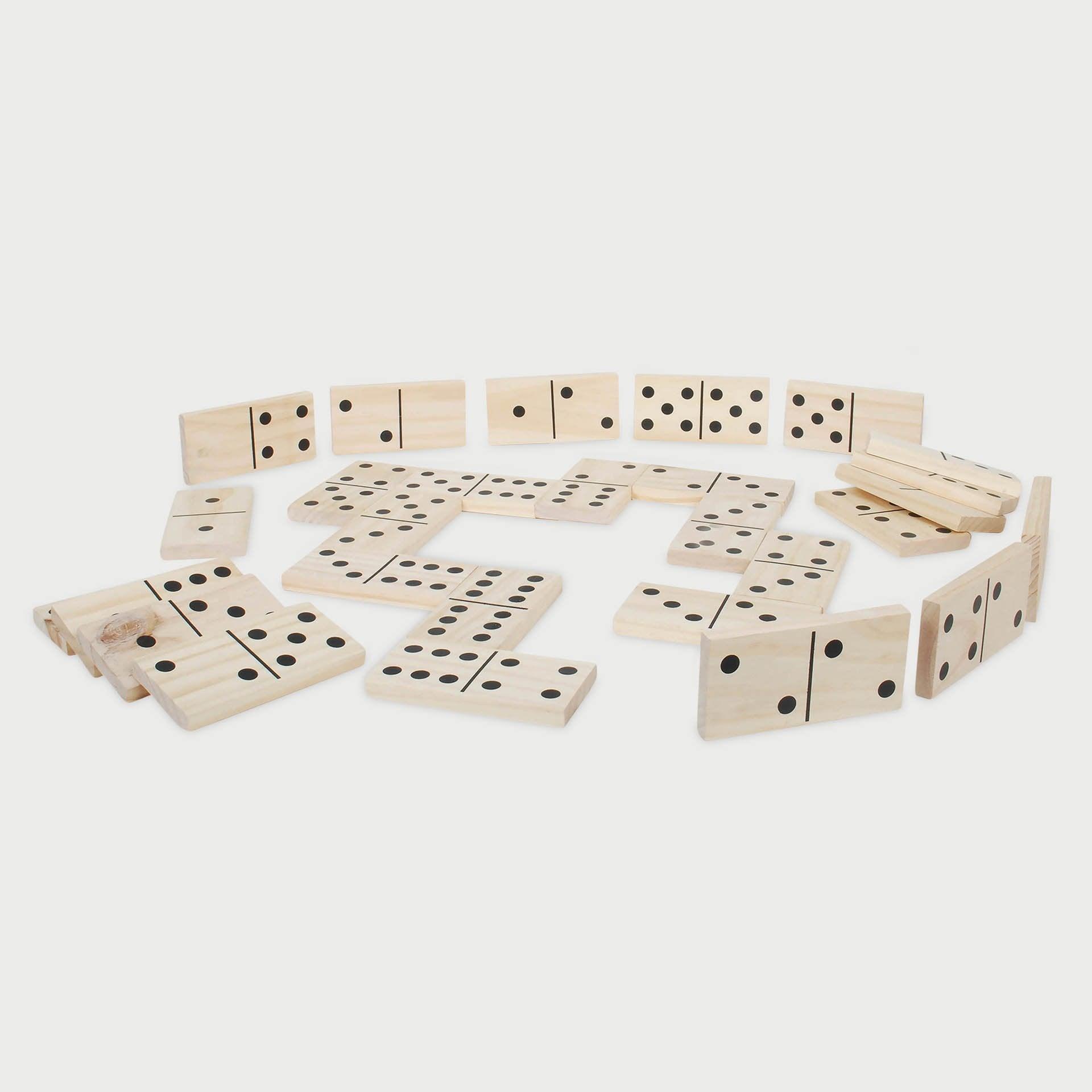 Tickit Wooden Dominos domino legno gigante 28 pezzi numeri