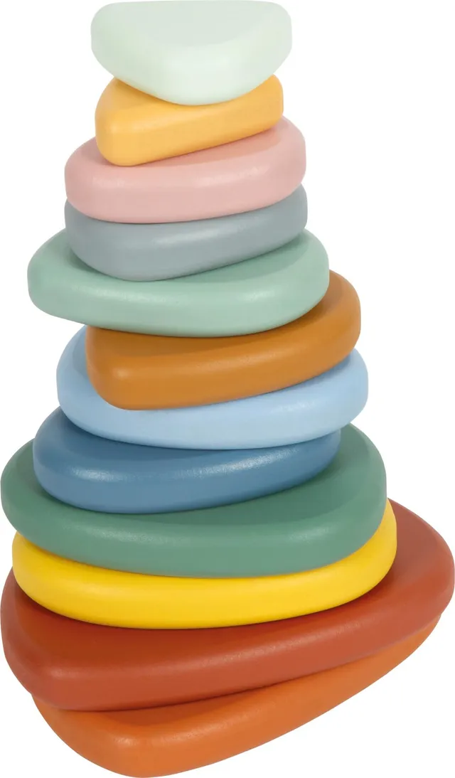 smallfoot 12759 pietre equilibrio in legno 12 pezzi montessori