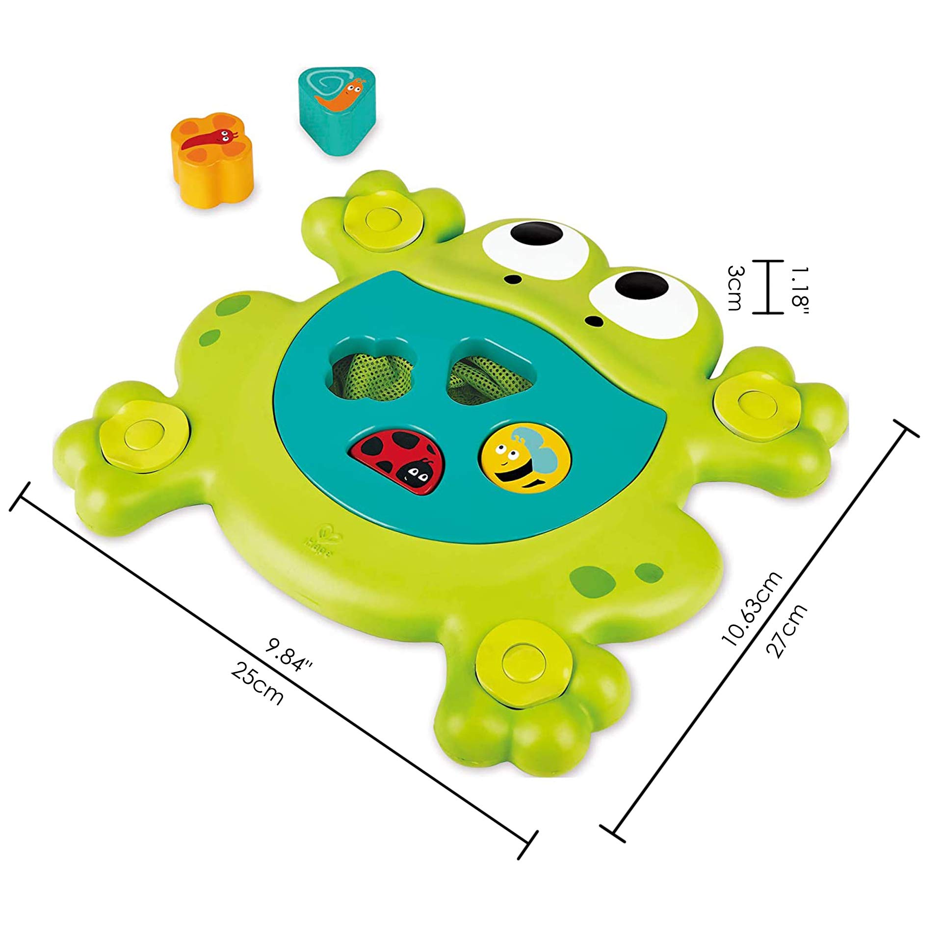 Hape E0209 Rana da bagno forme puzzle insetti bagnetto
