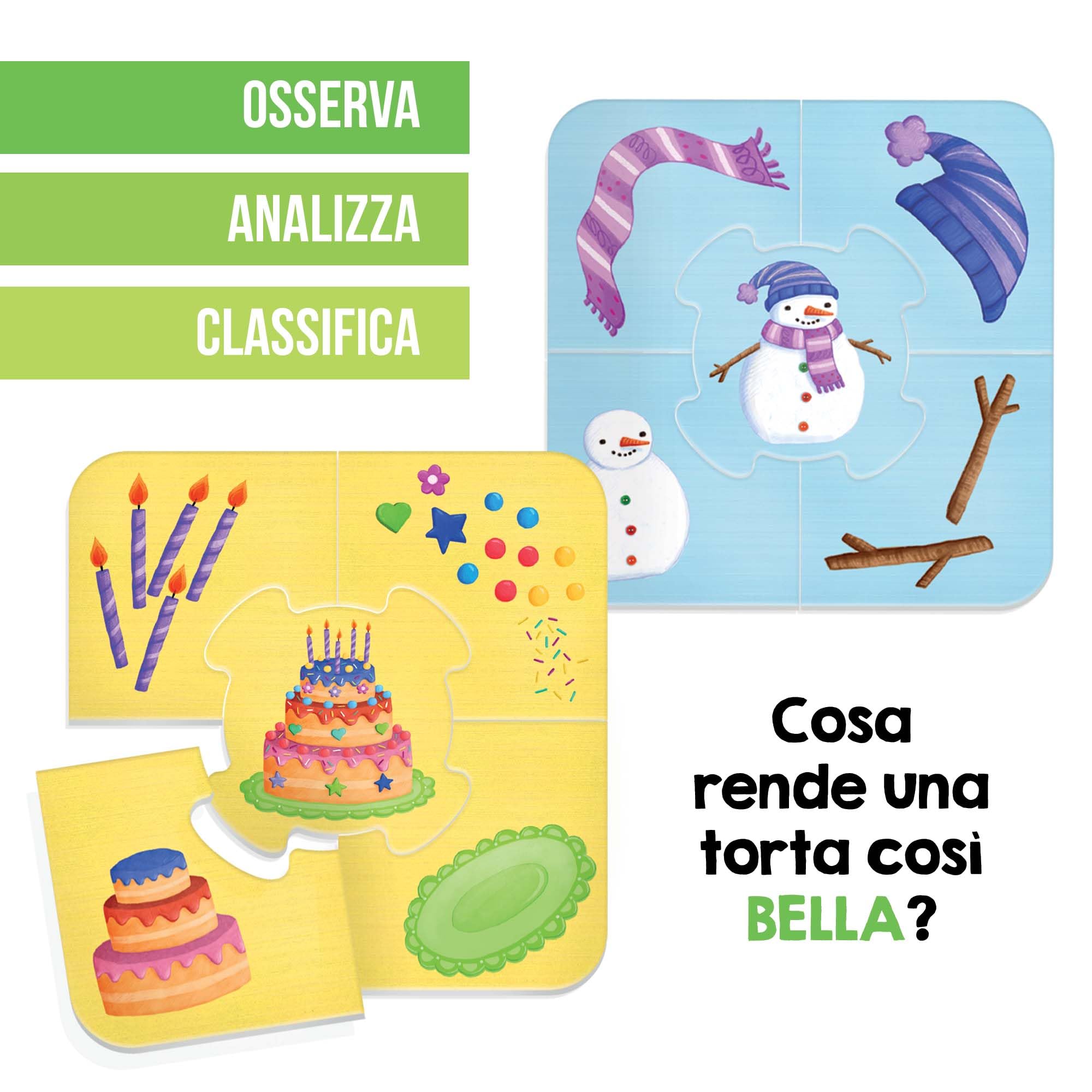 Headu Com'È Fatto IT54921 puzzle educativo 2-4 anni 6 soggetti