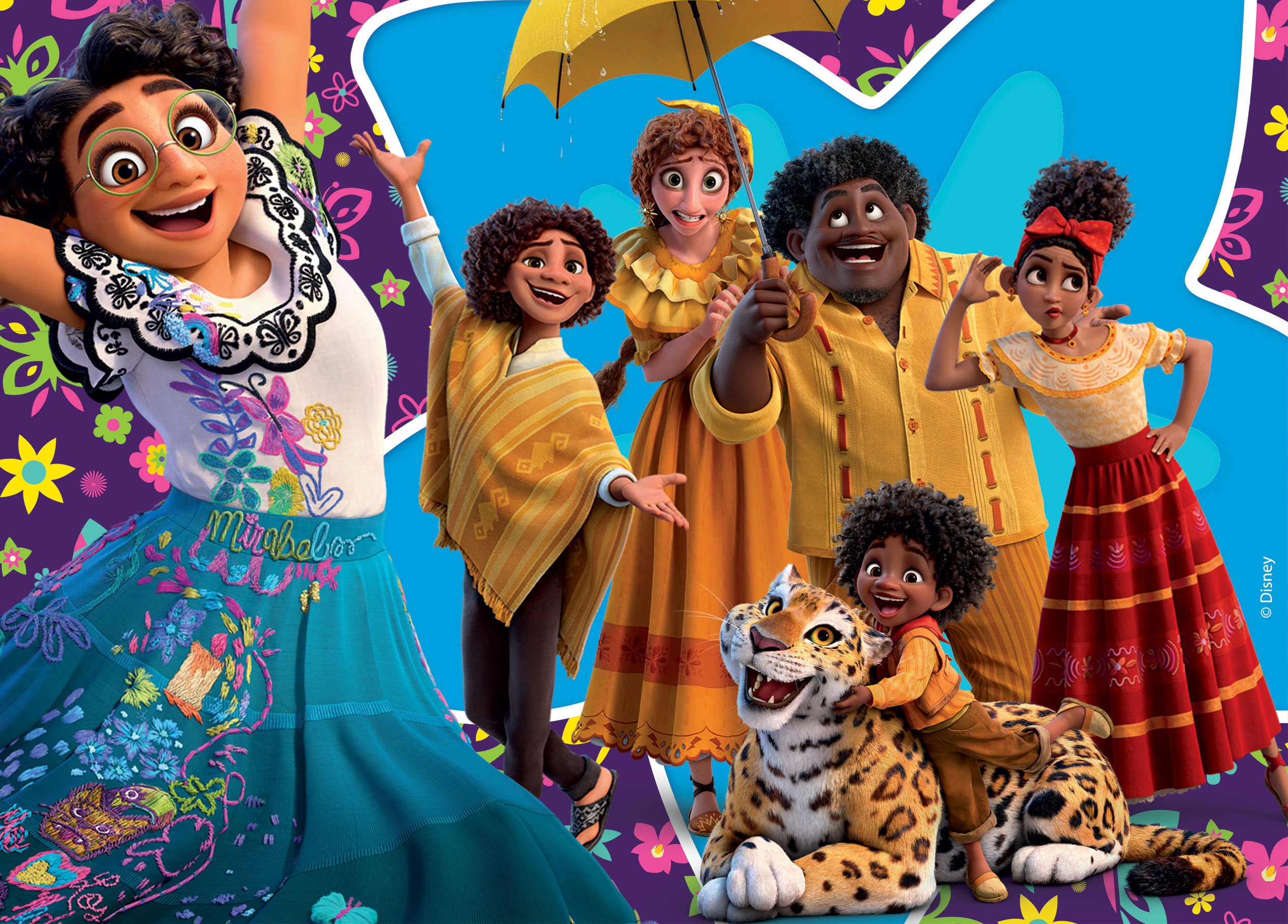 Lisciani Disney Puzzle DF MaxiFloor 4x48 puzzle Encanto da colorare