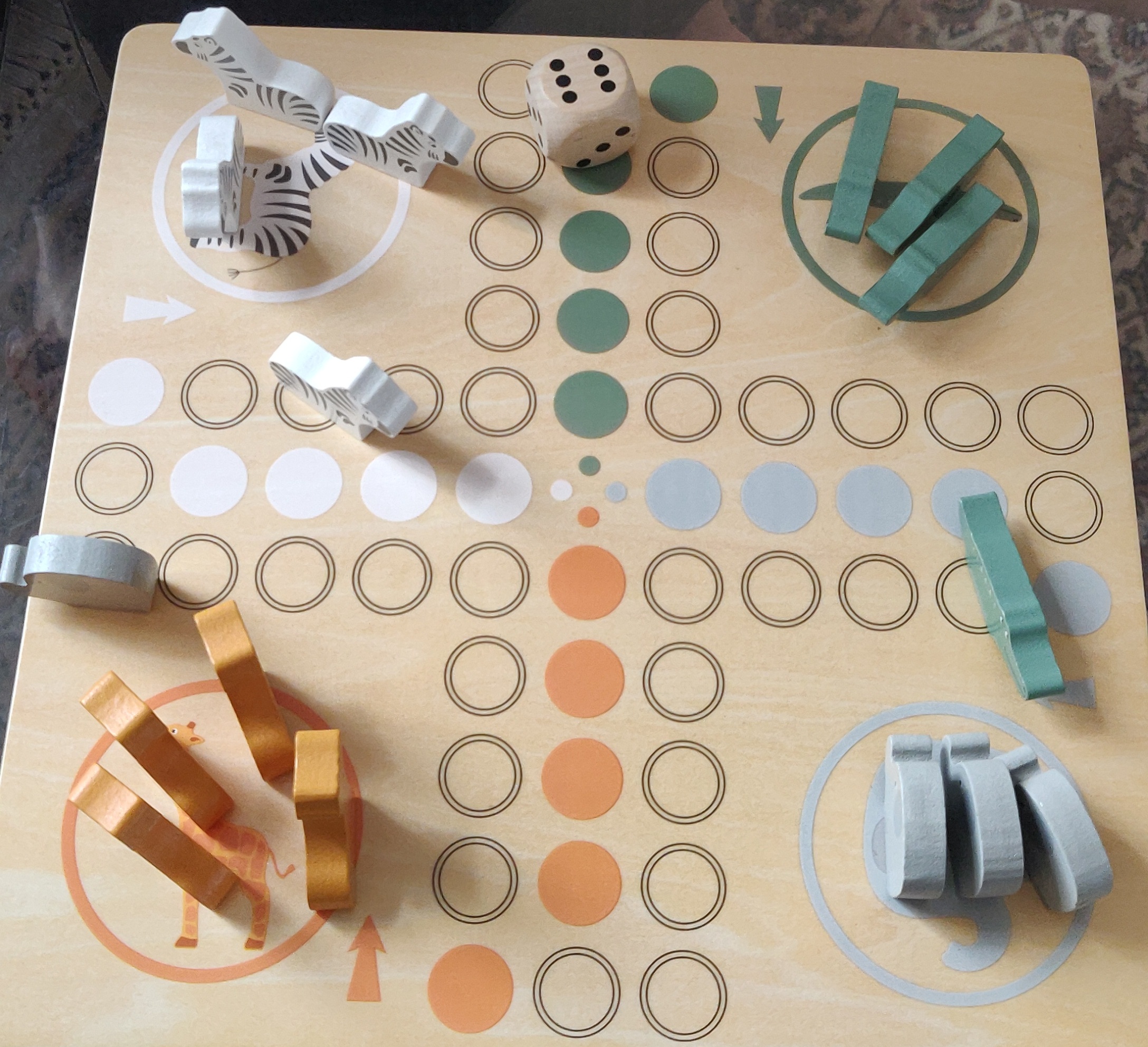 smallfoot Safari Ludo gioco da tavolo in legno