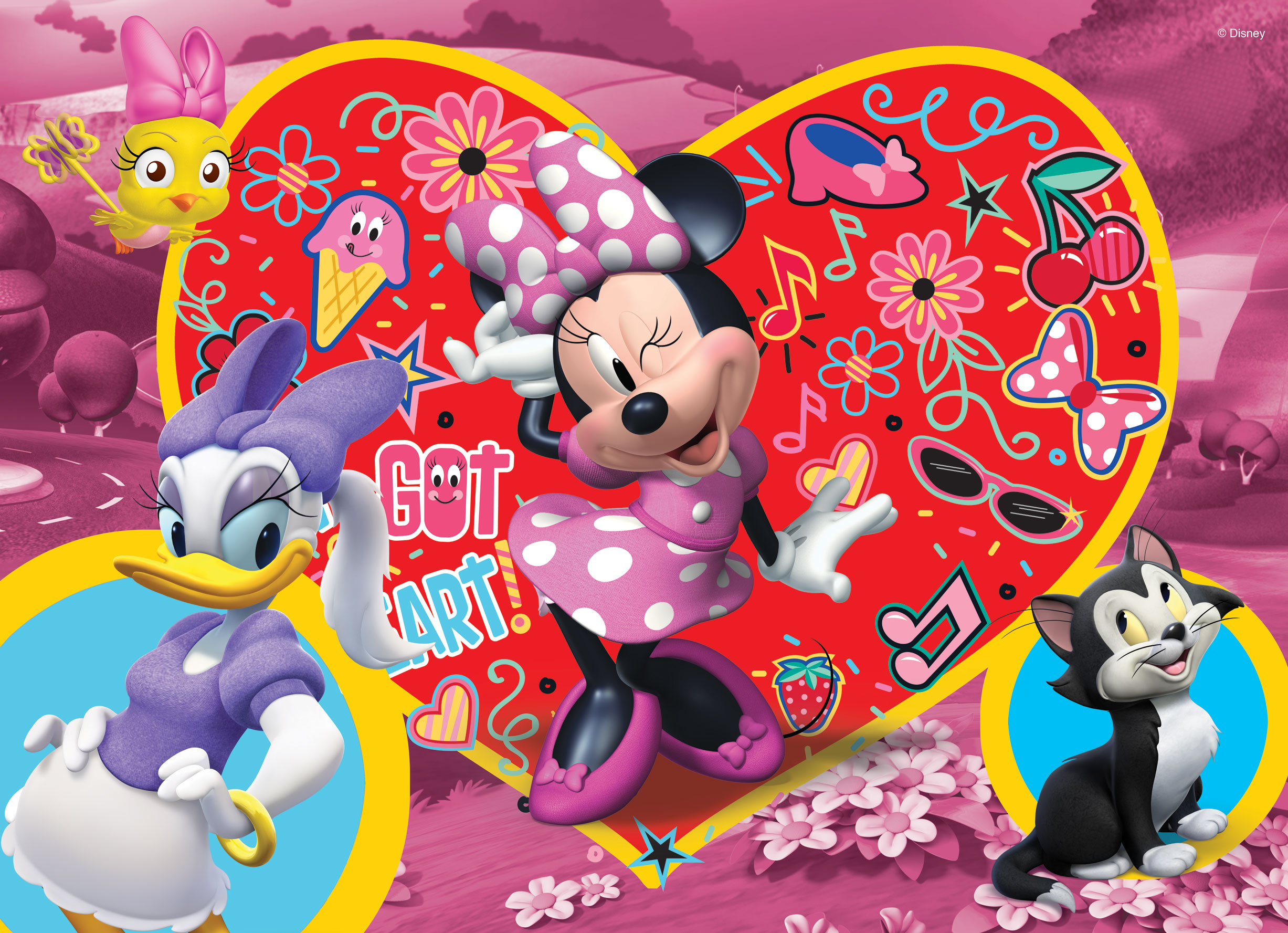 Lisciani Disney Puzzle DF Plus 24 pezzi Minnie da colorare