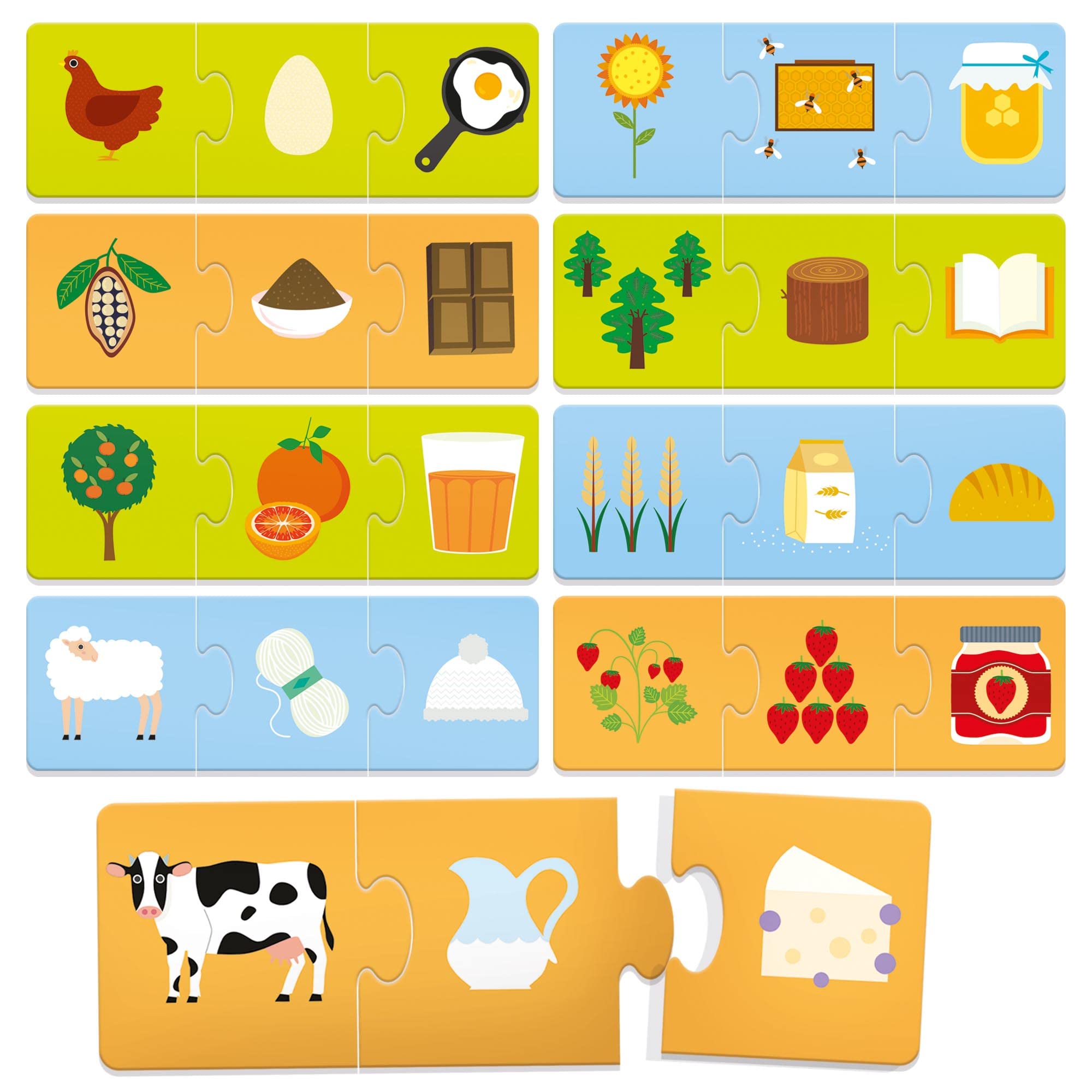 Headu Da Dove Viene IT55041 puzzle educativo 3-6 anni ambiente