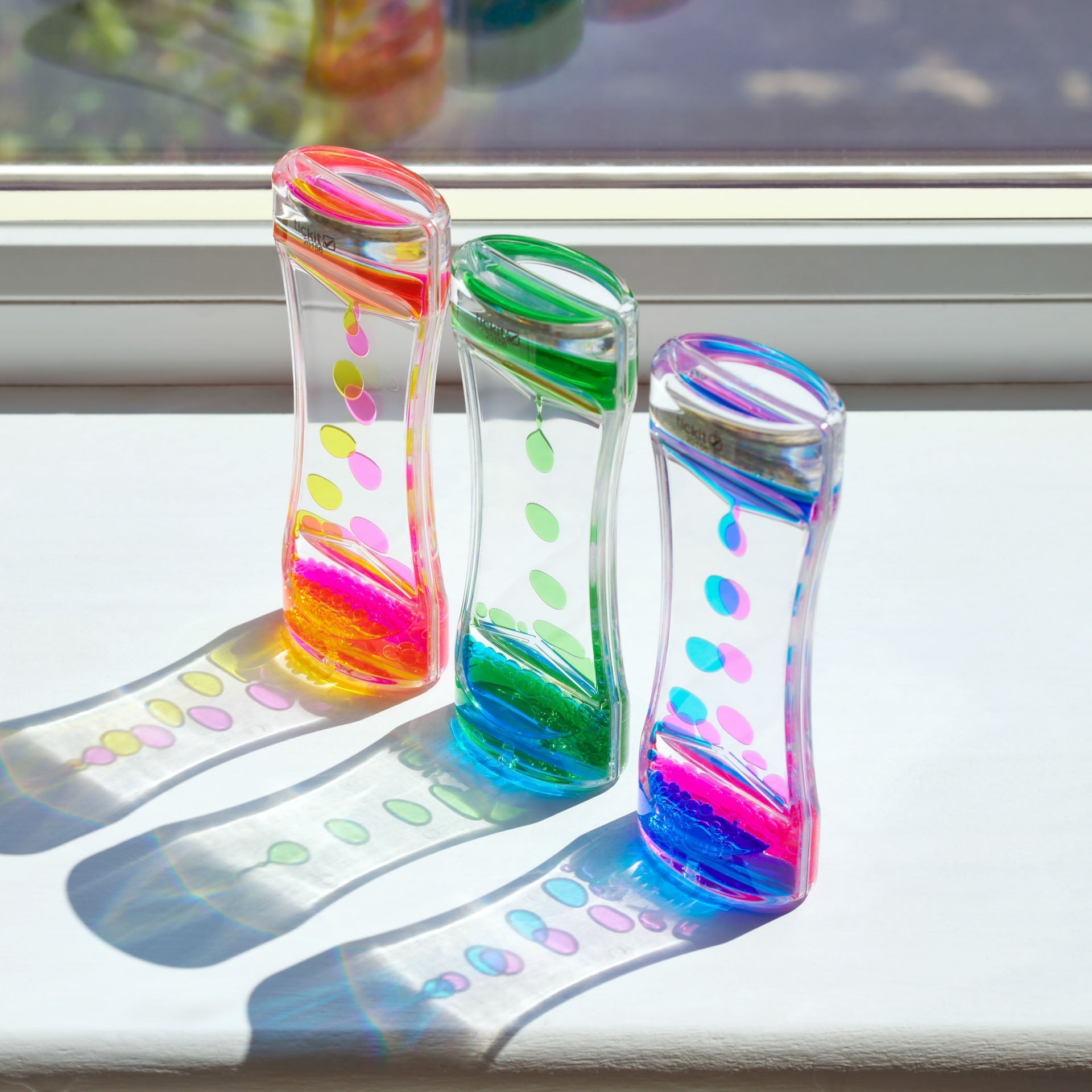 Tickit Sensory Dual Rainbow Cascade tubi 3 pezzi liquidi
