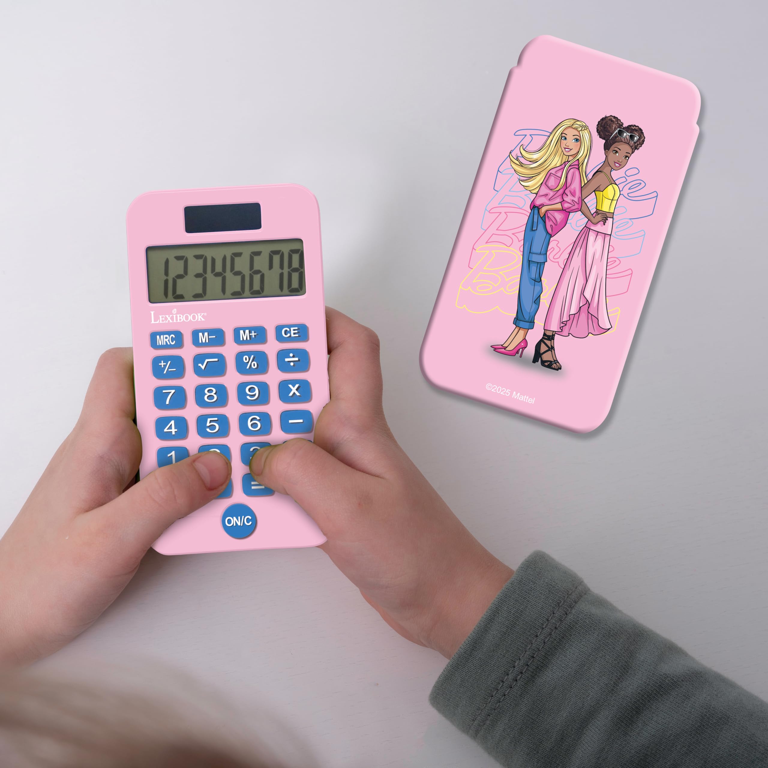 Lexibook Barbie calcolatrice tascabile solare rosa