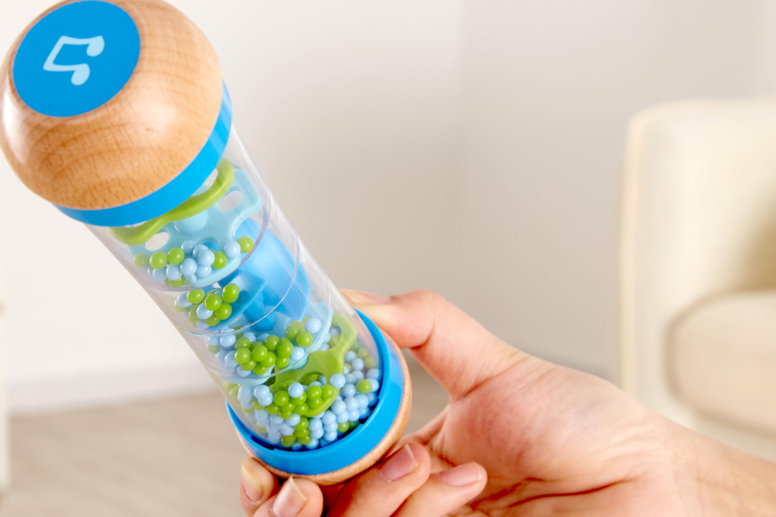 Hape Cascata di Perline bastone pioggia blu neonati