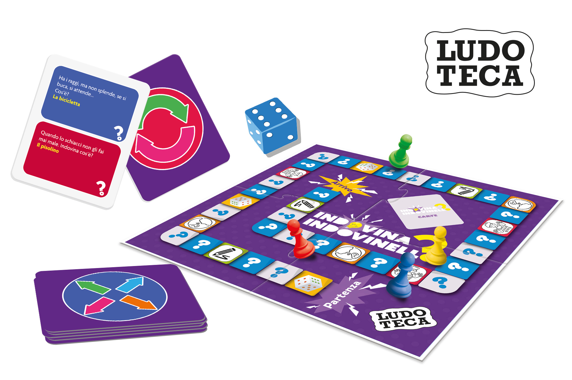 Lisciani Ludoteca Pocket Indovina Indovinello gioco carte