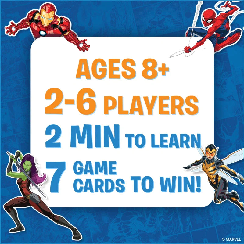 Skillmatics Guess in 10 Marvel gioco di carte eroi