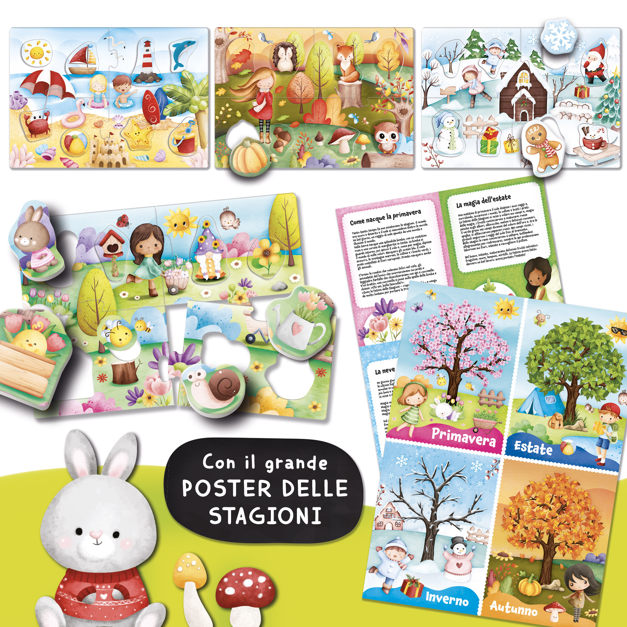 Carotina Gli Utilissimi Stagioni gioco educativo 4 stagioni
