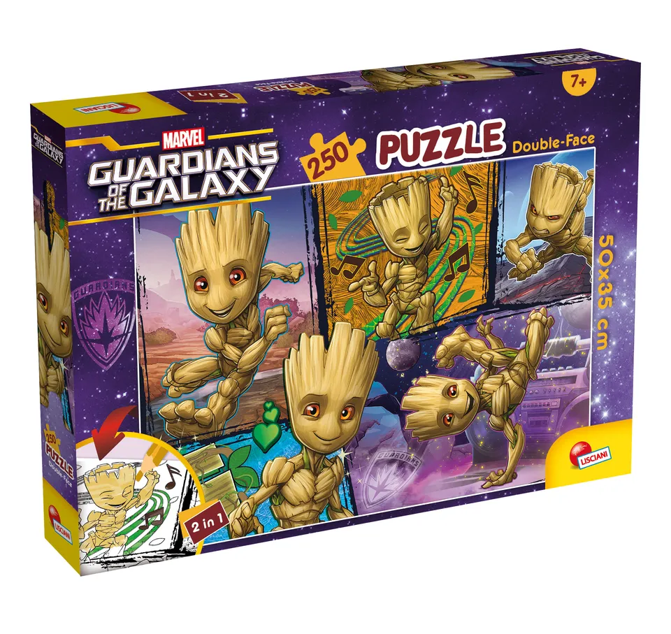 Marvel Puzzle DF Plus 250 Groot puzzle bambini da colorare