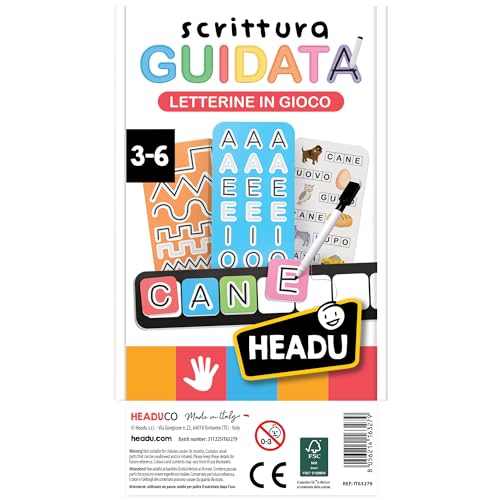 Headu Letterine in Gioco scrittura guidata alfabeto 3-6 anni