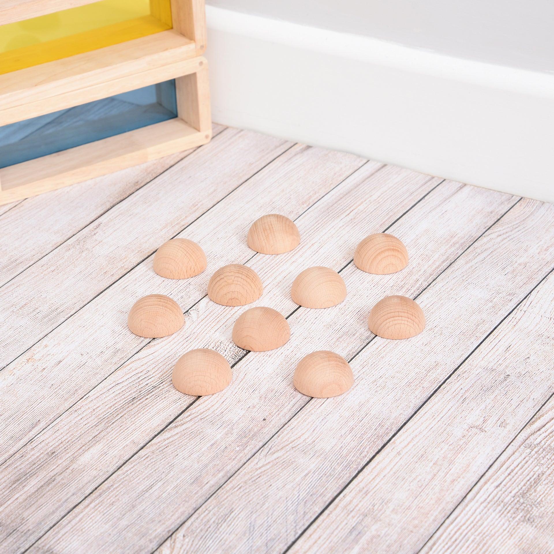 Tickit Semispheres semisfere in legno 10 pz 4 cm