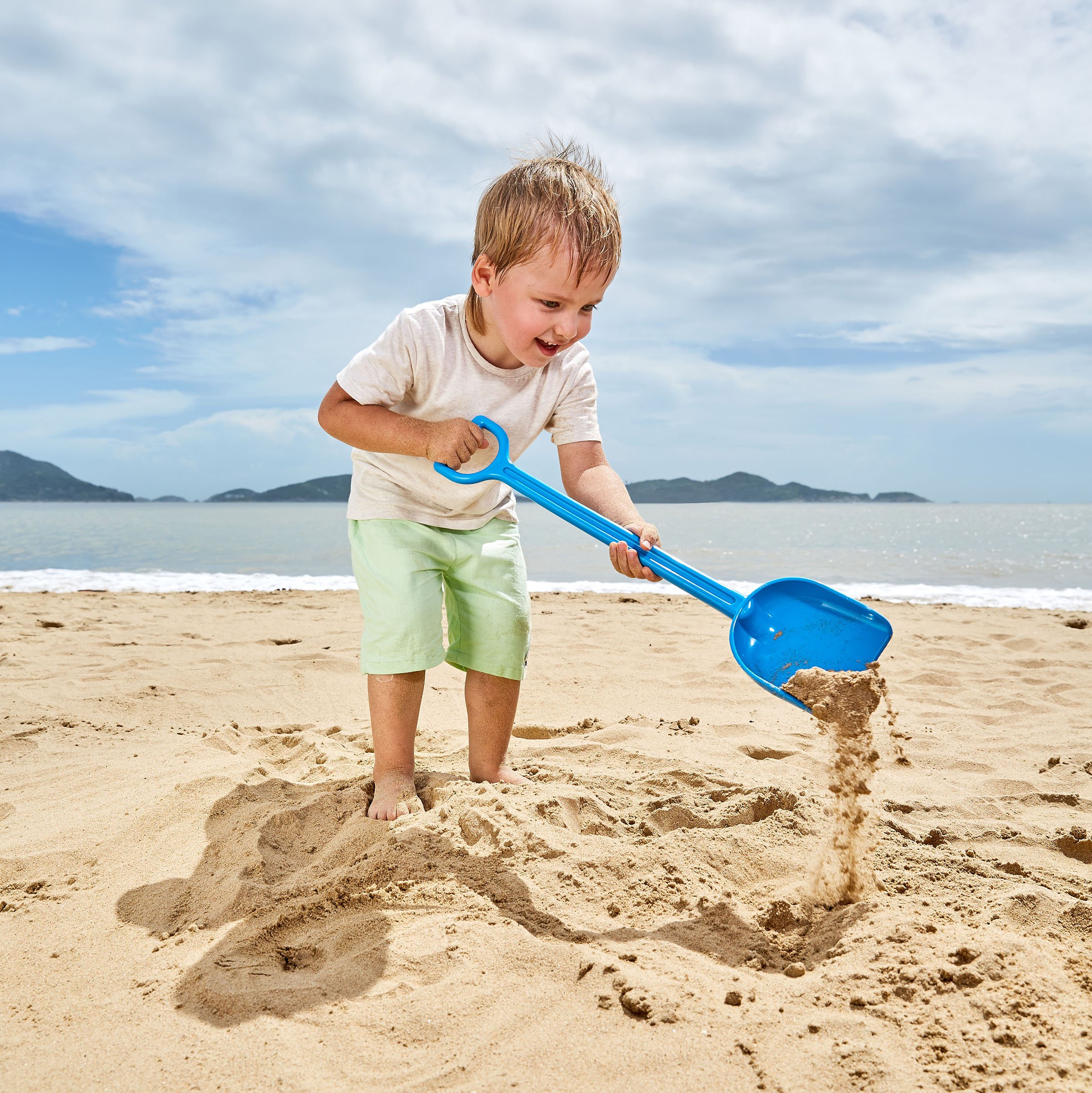 Hape paletta spiaggia blu plastica dai 18 mesi