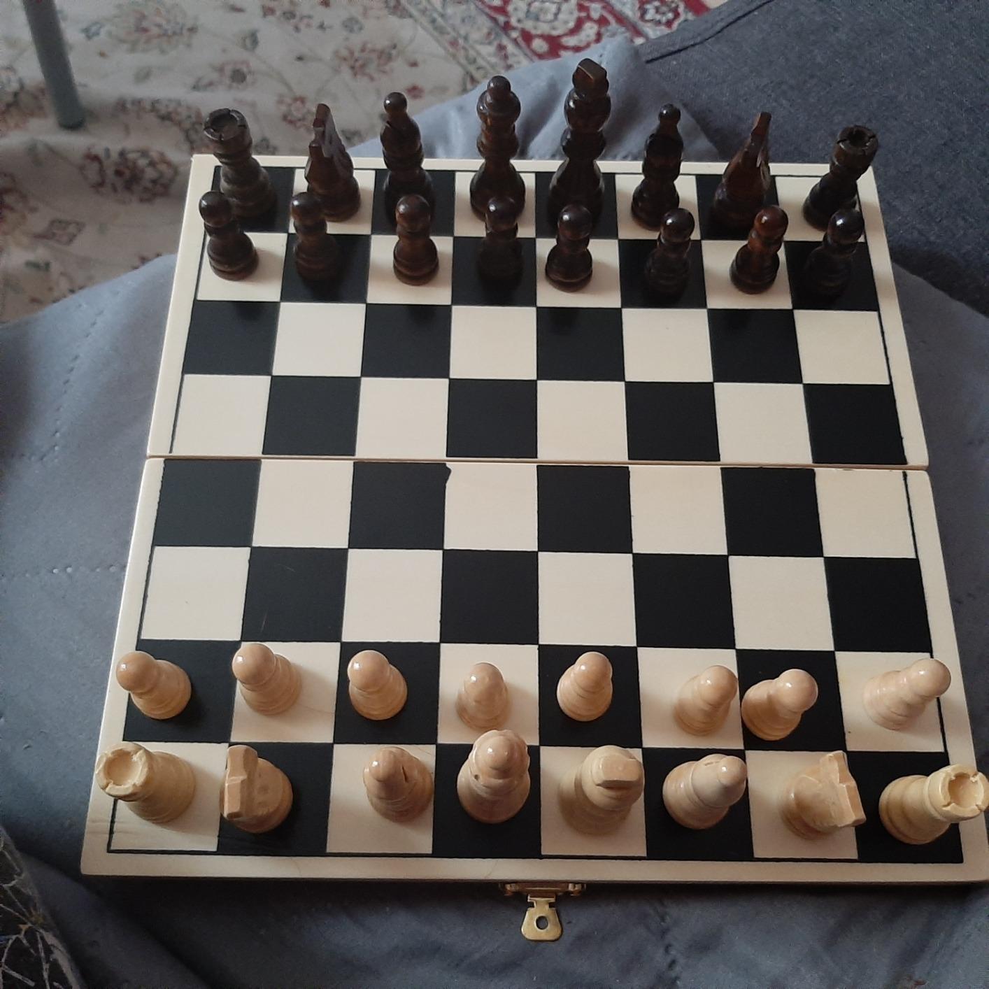 small foot Scacchi 2044 gioco legno scatola figure