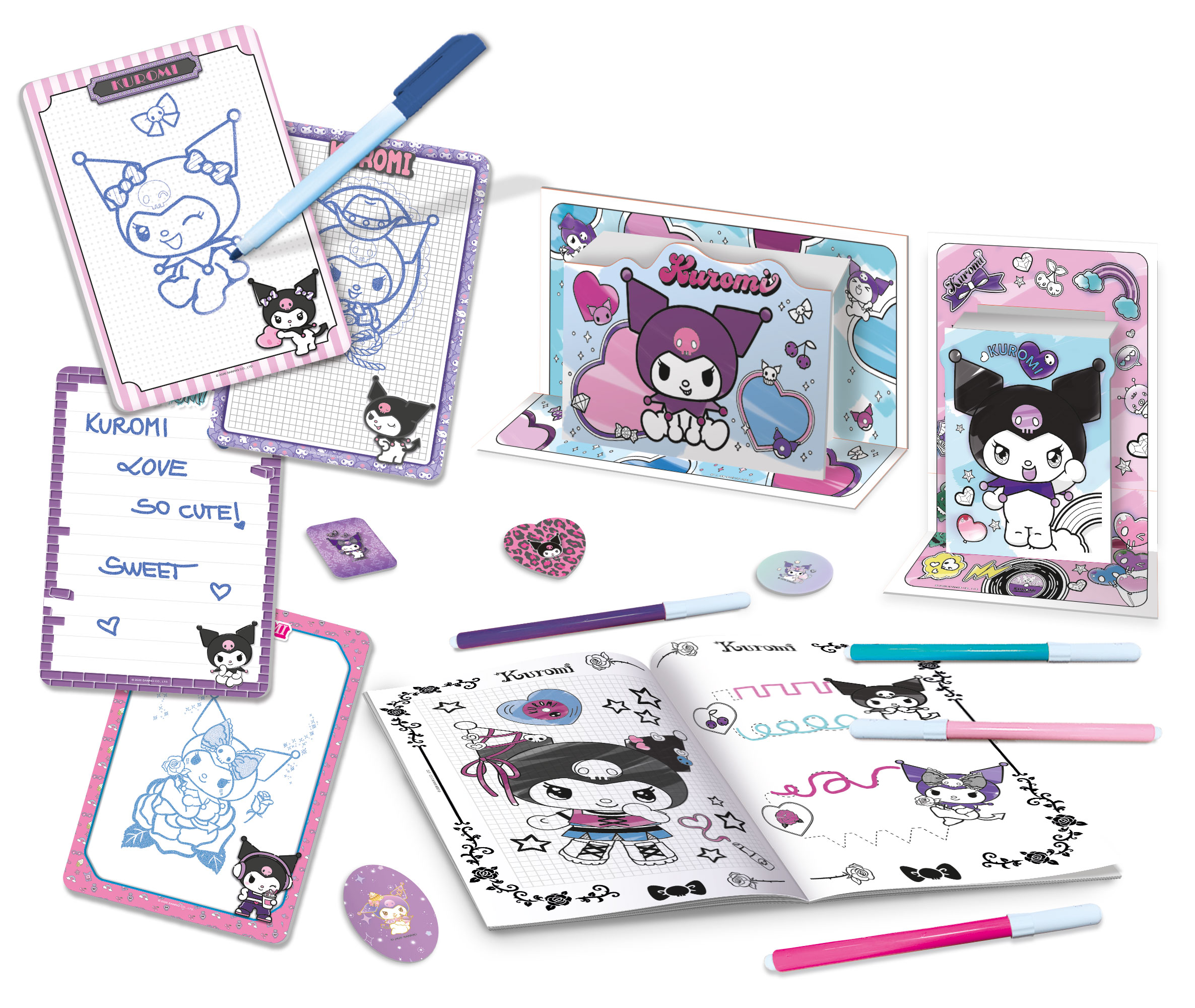 Lisciani Drawing School Kuromi Backpack zainetto creativo disegno
