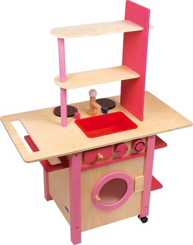 smallfoot 1154 Cucina Tutto in Uno cucinetta rosa legno