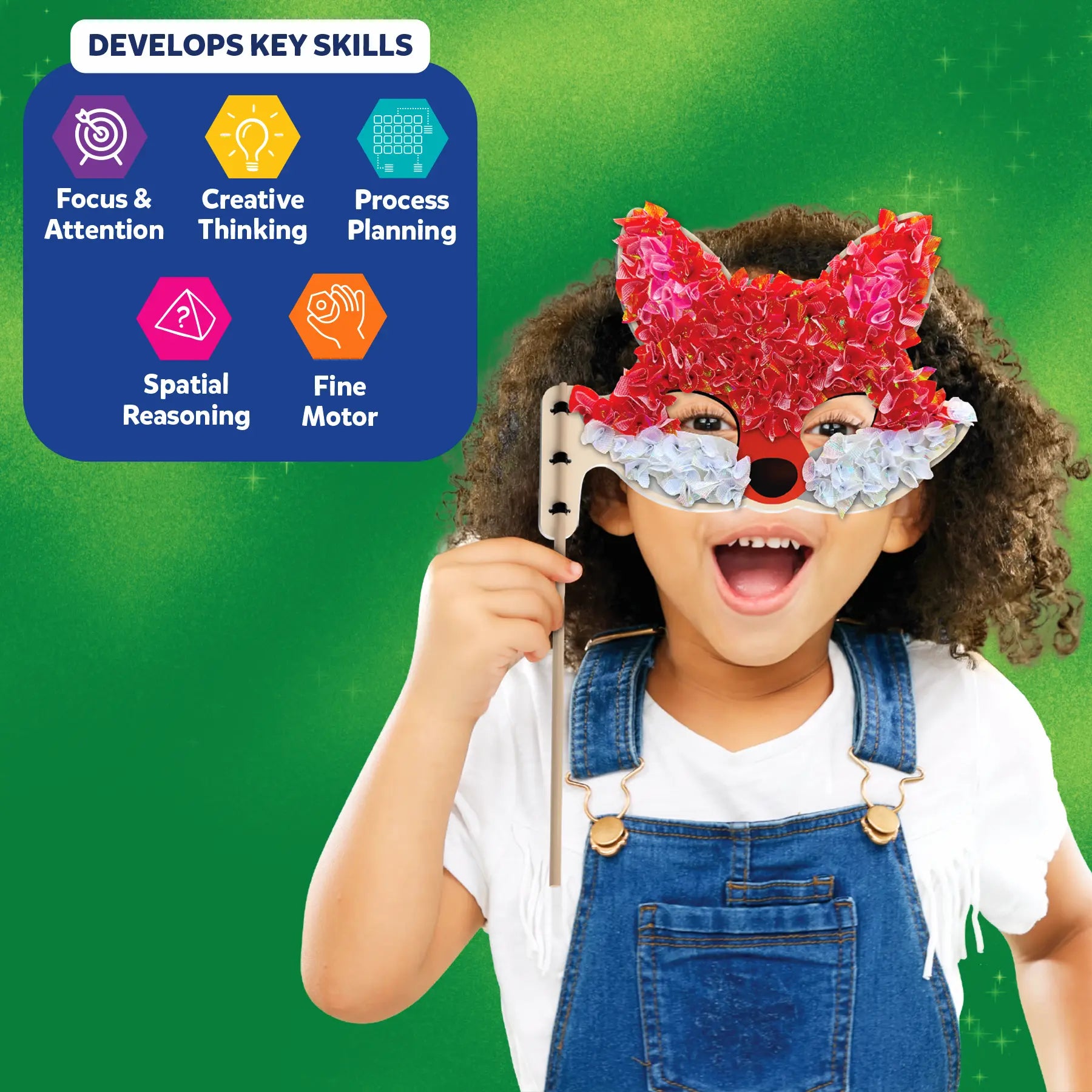 Skillmatics Poke-in Art Animal Masks maschere animali 4-9 anni