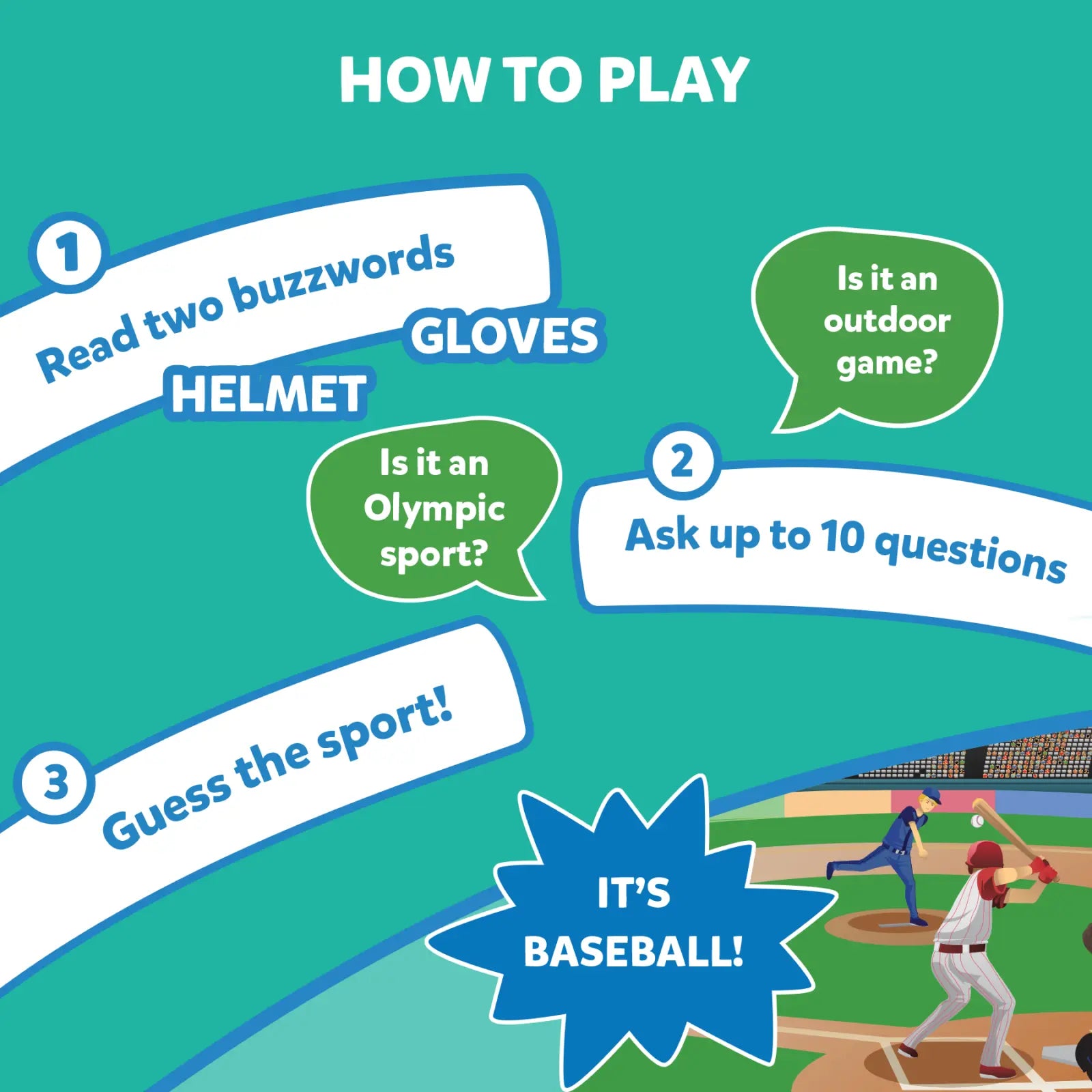 Skillmatics Guess in 10 World of Sports gioco carte sport