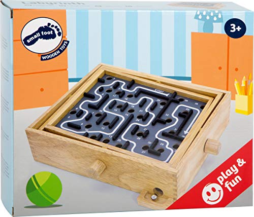 small foot Labirinto gioco abilità legno con manopole