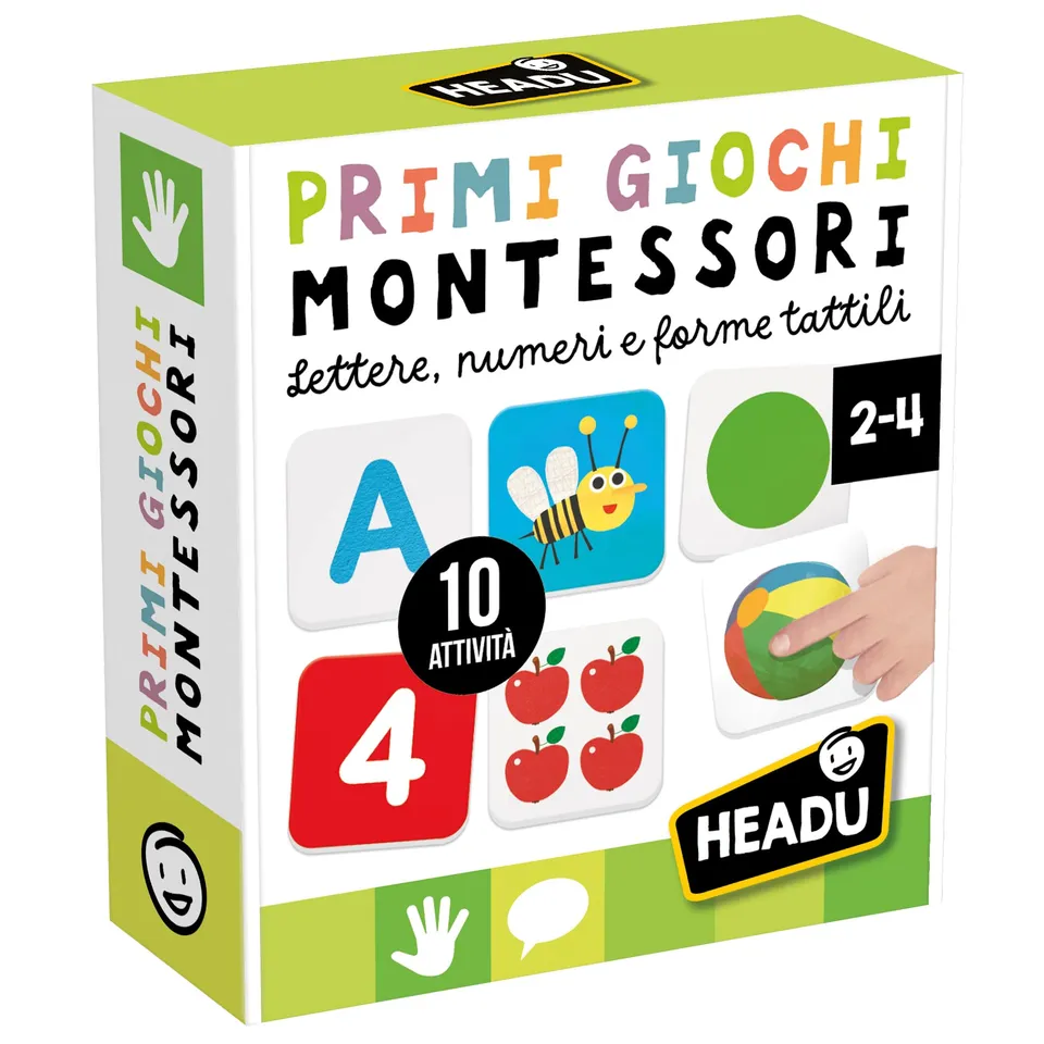 Headu Primi Giochi kit lettere numeri 2-4 anni