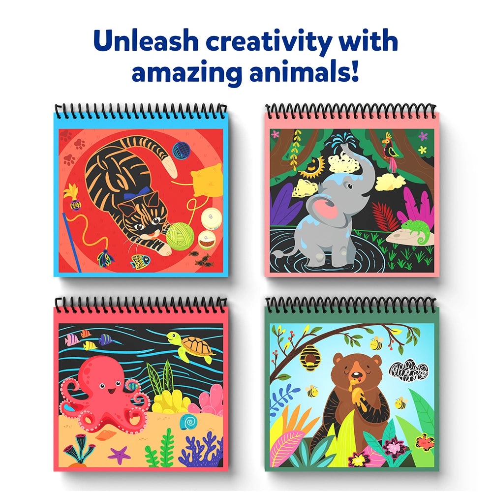 Skillmatics Magical Scratch Art Animals gratta e scopri