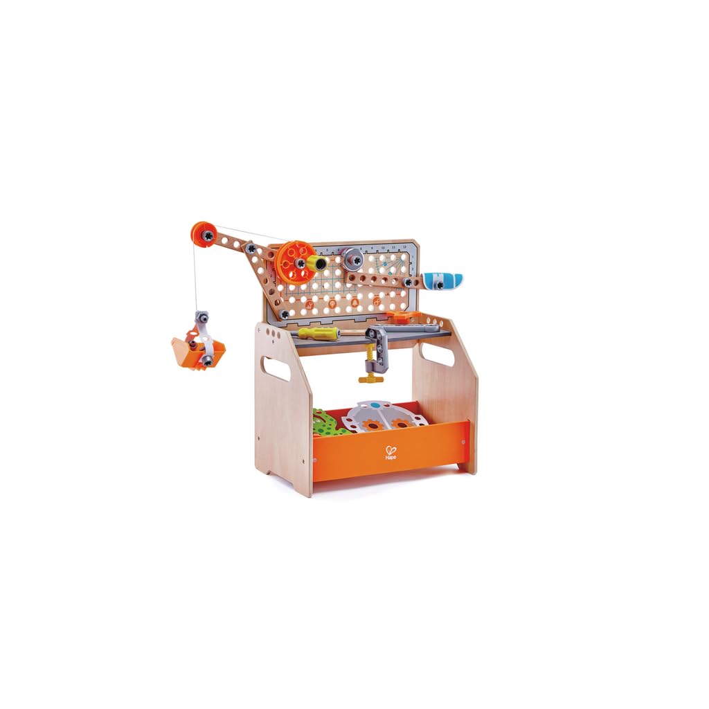 Hape Junior Inventor banco lavoro legno Medium 58 pezzi